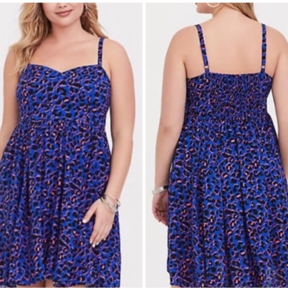 torrid Dresses & Skirts - 💥PRICE DROP💥 Leopard Challis Skater Dress*